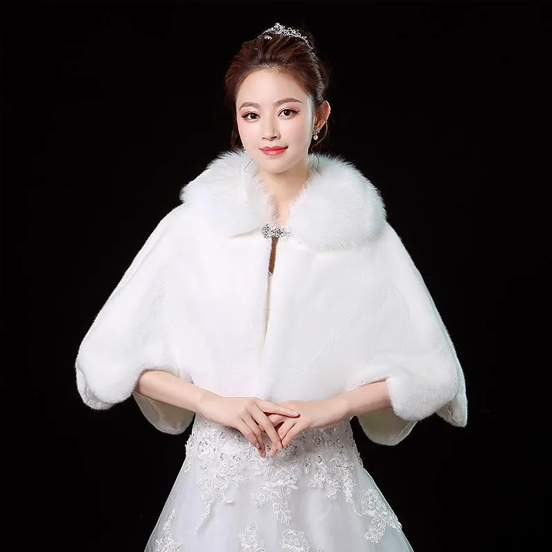 Wedding Fur Shrug Bride Winter Bolero