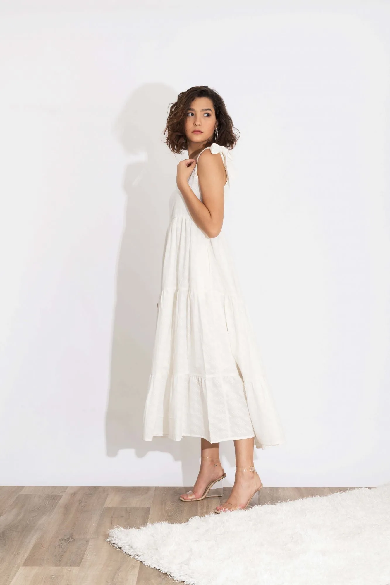White Capri Cotton Dress