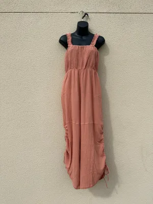 Wide Leg Gauze Jumpsuit