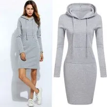 Women's Hooded Warm Dress