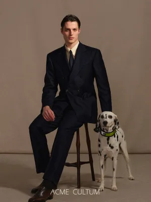 Worsted Virgin Wool Striped Suit